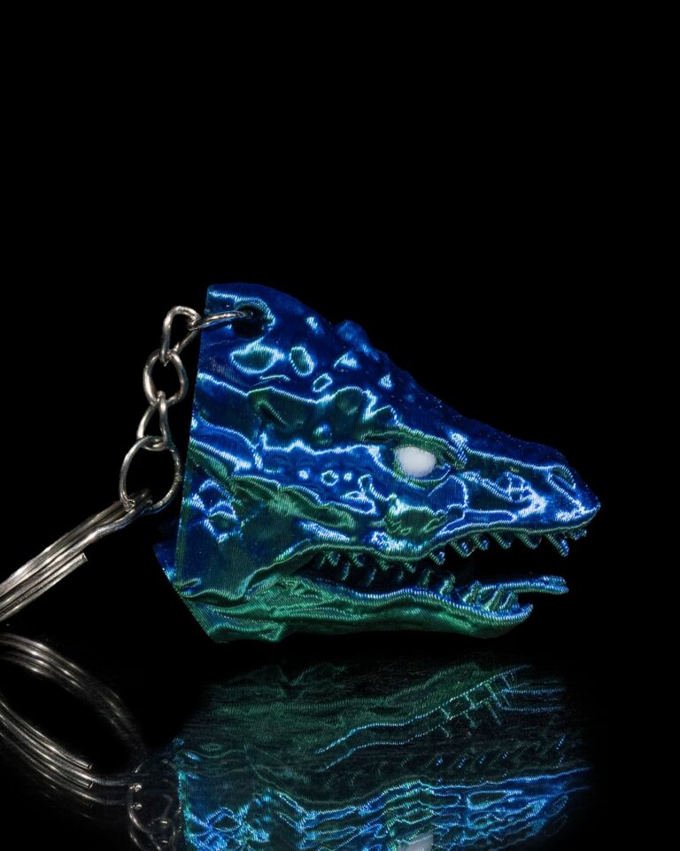Wraparound Basilisk Keychain