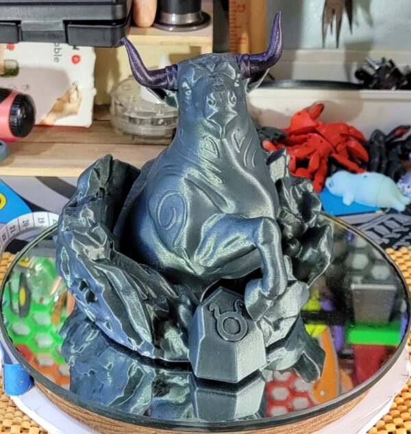 Taurus Bull Statue Phone Holder