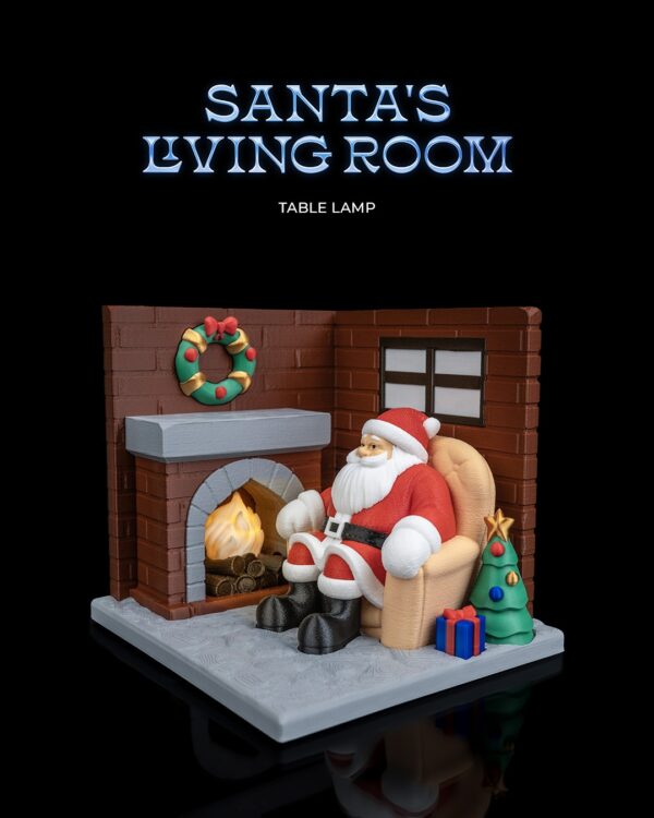 Santa's Living Room Table Lamp