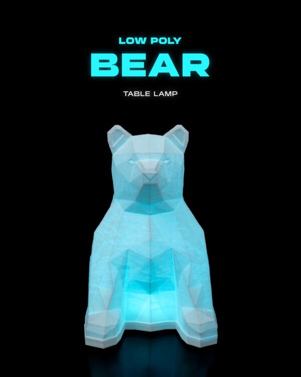 Low Poly Bear Table Lamp