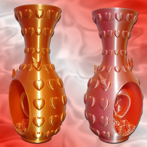 Koza Heart and Flowers Vase - Image 2