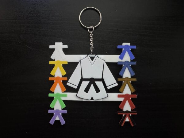 Dobok Keychain with Interchangable Belts