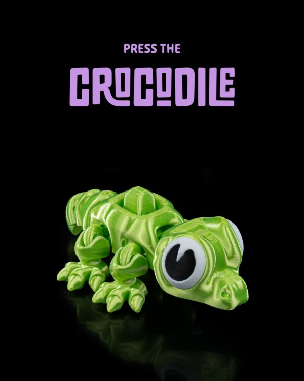 Press the crocodile