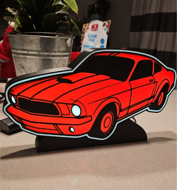 Ford Mustang LED Lightbox fan art