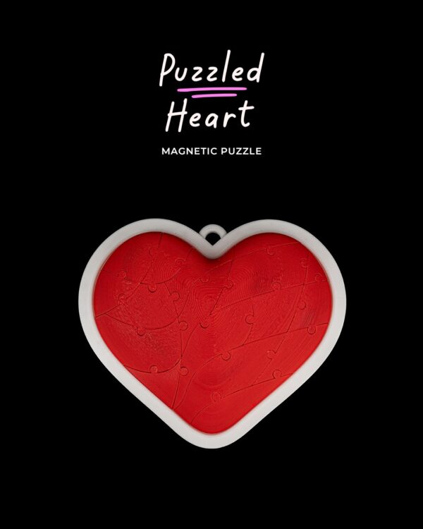 Puzzled Heart Magnetic Puzzle