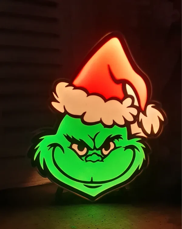 Grinch light box