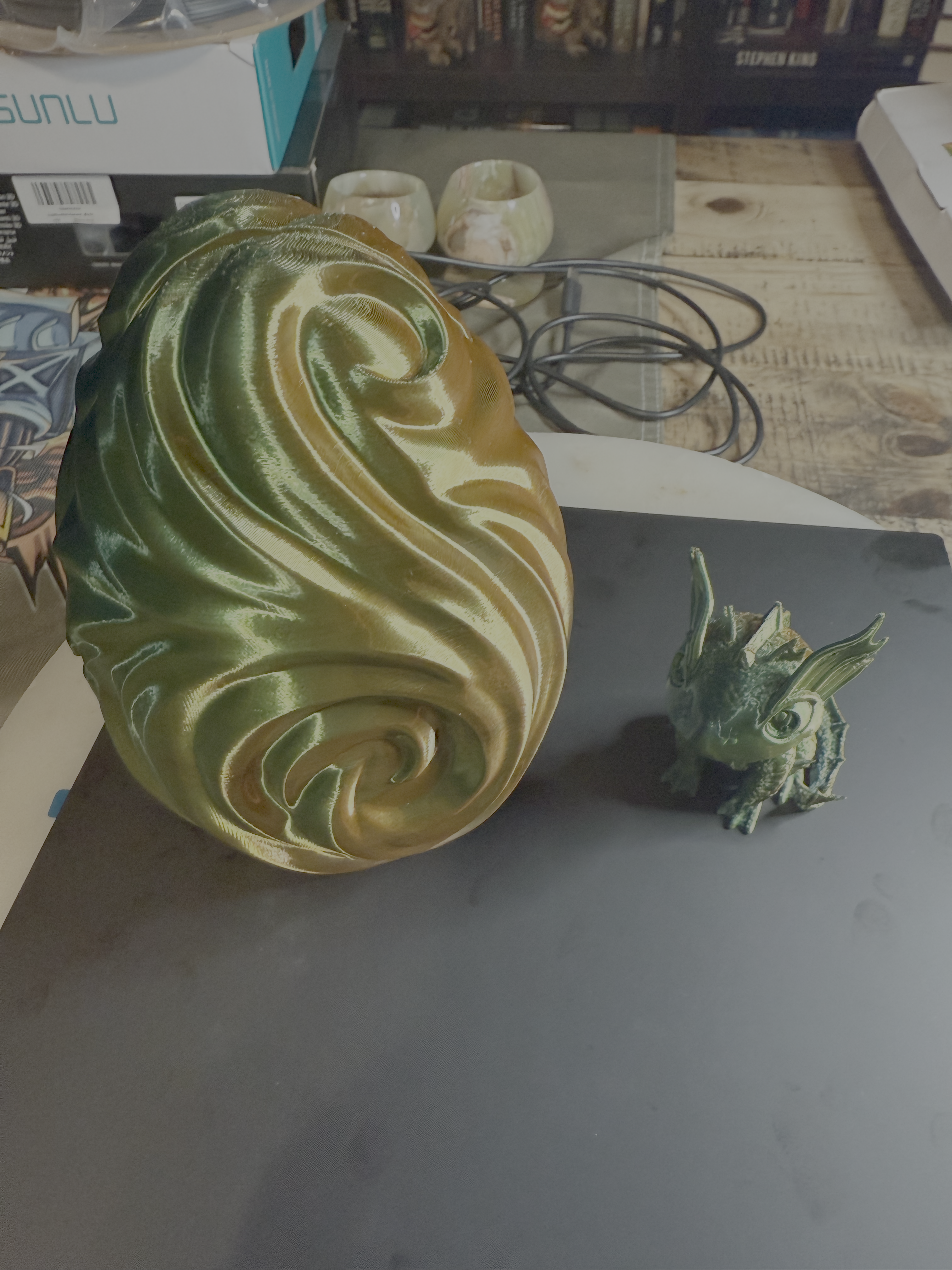 Multi-Colored Dragon Egg with Dragon Inside - Image 12