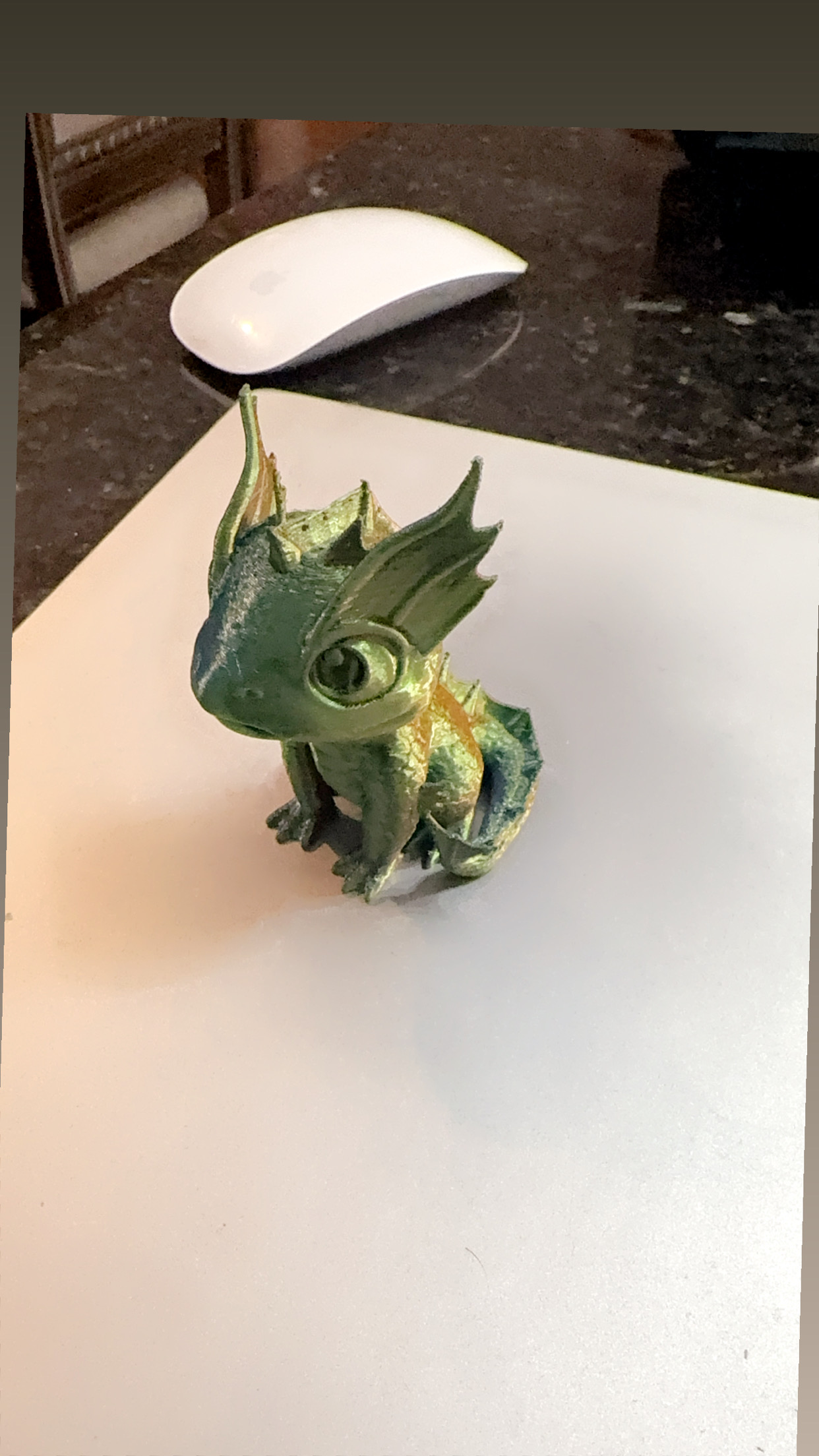 Multi-Colored Dragon Egg with Dragon Inside - Image 4