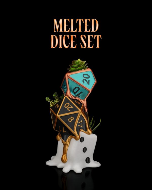 Melted Dice Set