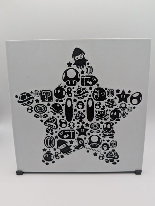 Mario Star Hueforge Print