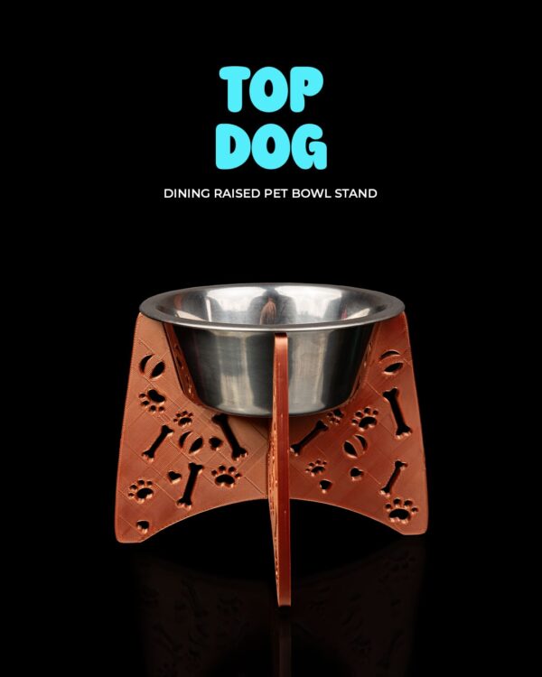 Top Dog Dining Raised Pet Bowl Stand