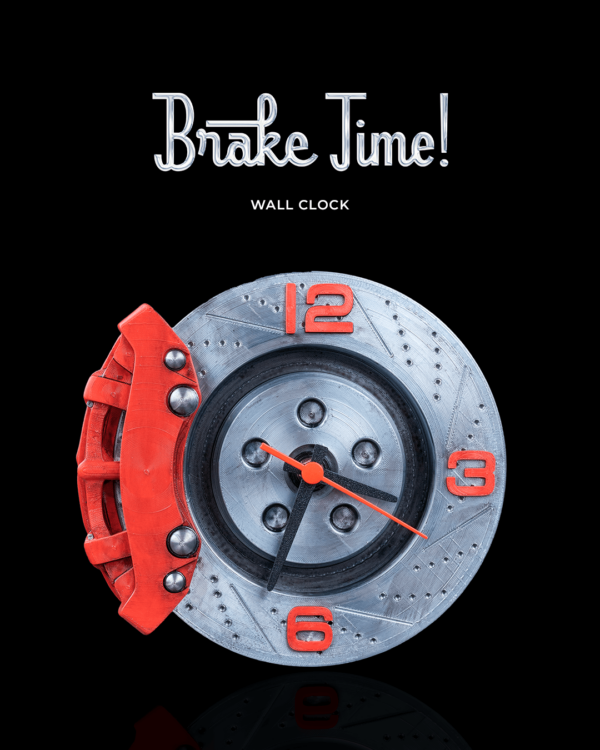 Brake Time! Wall Clock