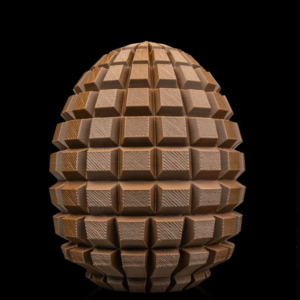 Boite oeuf en tablette de chocolat