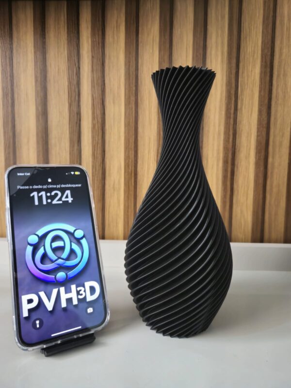 VASO ESPIRAL PRETO