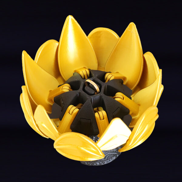 Flor-de-lótus para pedido de noivado