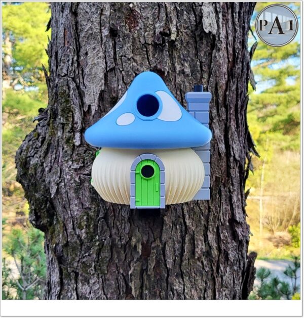 Whimsical Mushroom Birdhouse