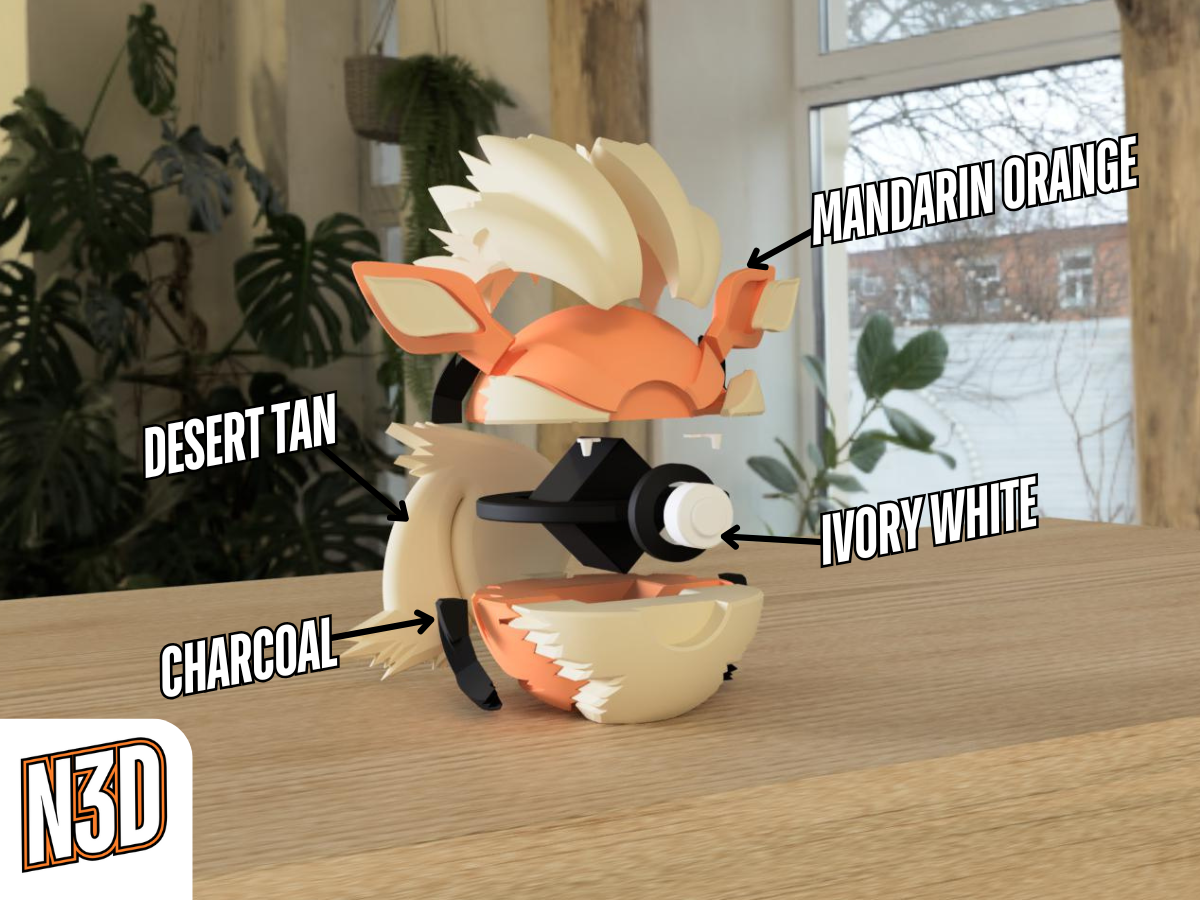 N3D Pokéball - 0059 Arcanine - Image 2