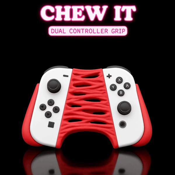 Suporte para Joy Con Nintendo Switch - Edição "Chew It"