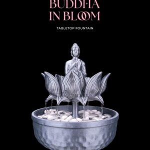 Fontaine de table Boudha en fleurs