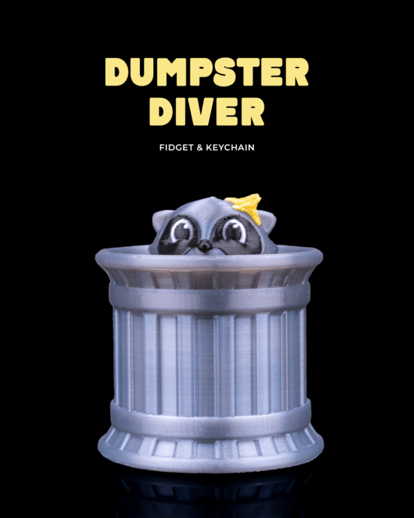 Dumpster Diver Fidget & Keychain