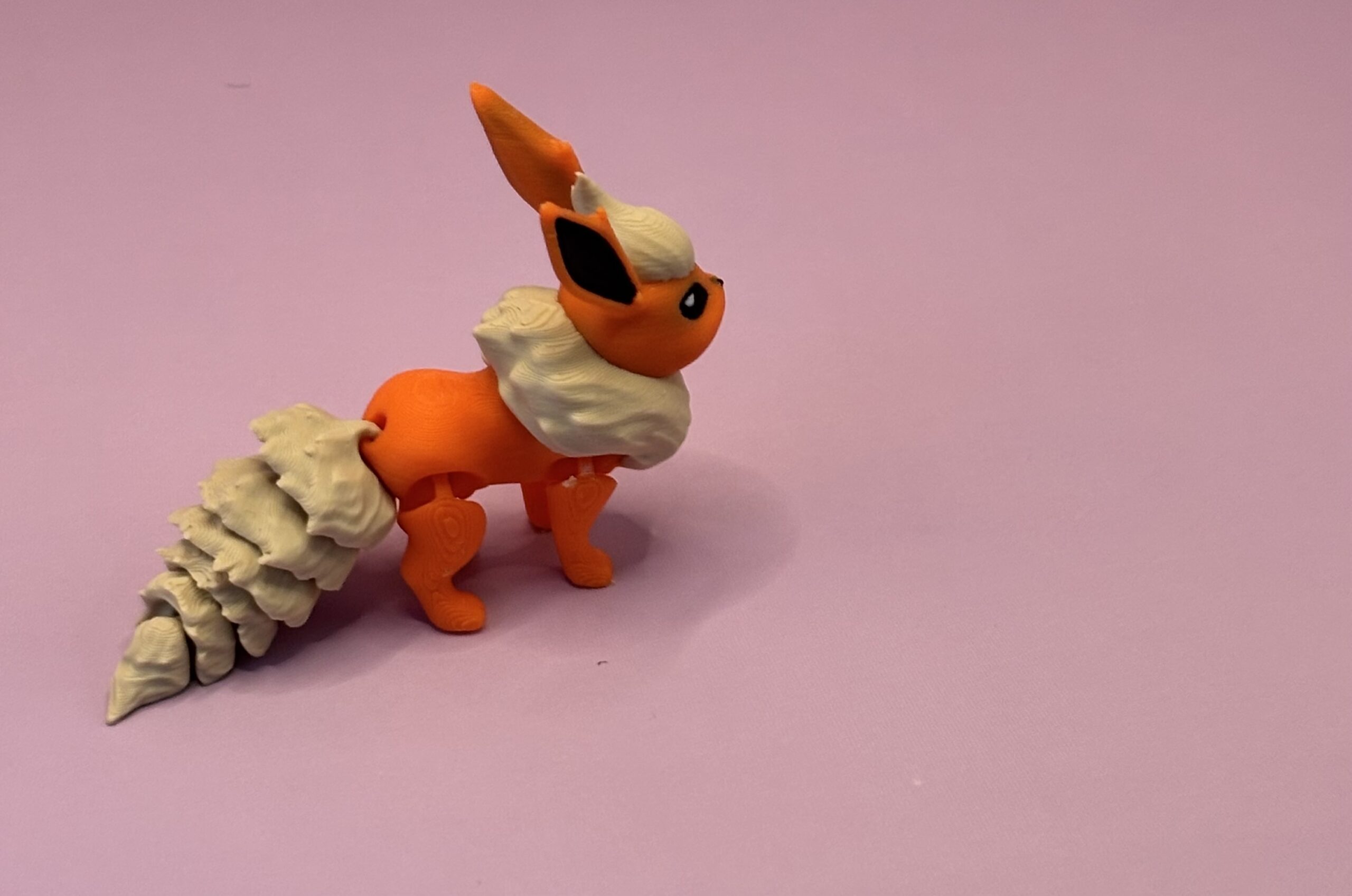 Flareon-Articulated Fire Fox Figurine - Image 2