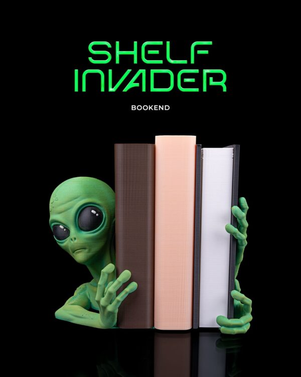 Shelf invader Bookend
