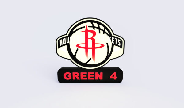 Houston Rockets Sign - LED Strip Compatible