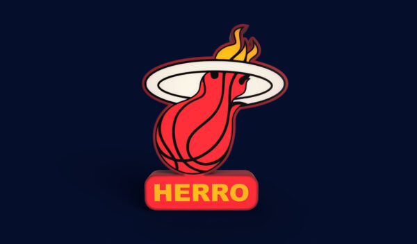 Miami Heat Sign - LED Strip Compatible