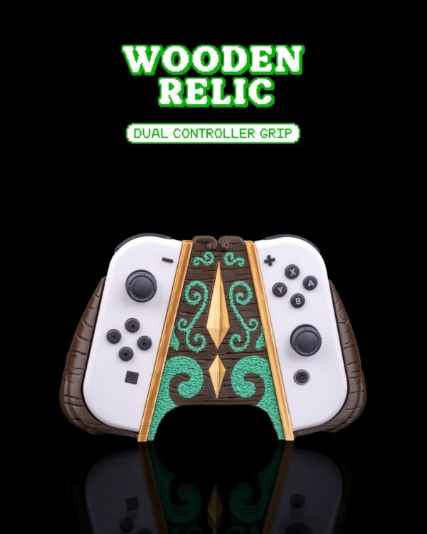 Wooden Relic Dual Controller Grip