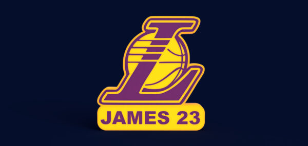 L.A. Lakers Sign -(L)- LED Strip Compatible