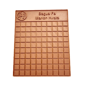 Placa de trigrama 12x12