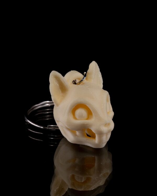Squirrel Skeleton Head Keychain
