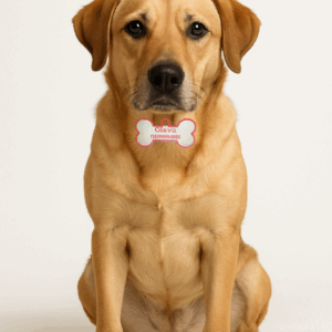 Tag para cães - Nome e telefone.