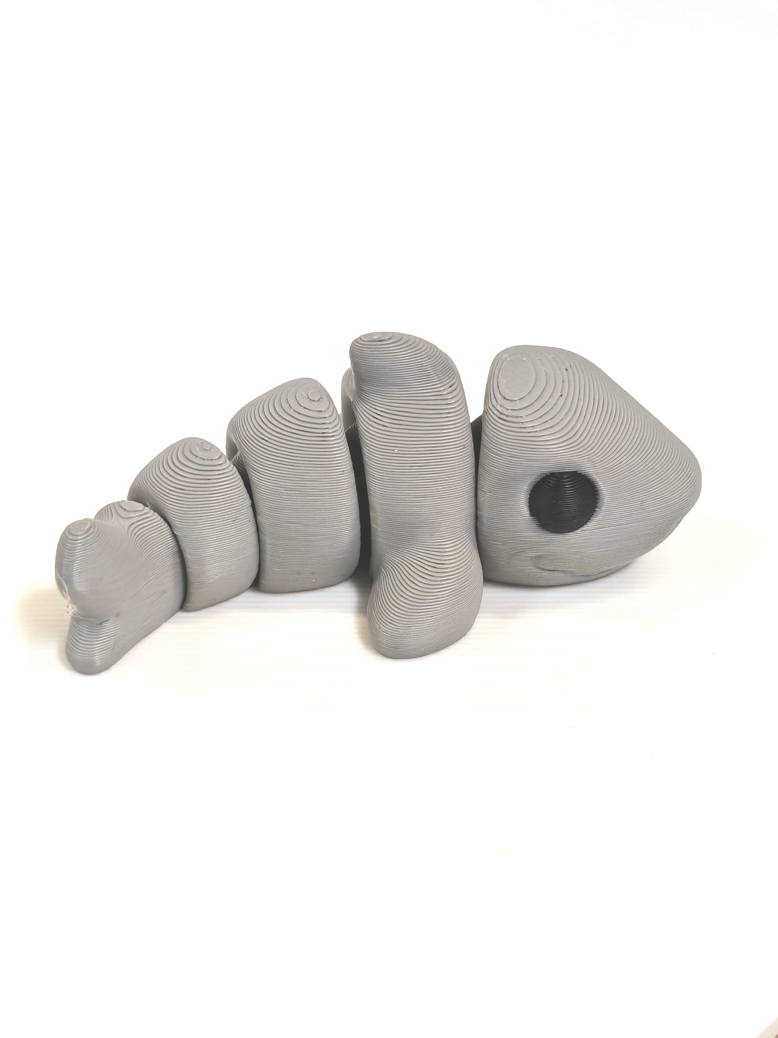 Printipop 3D Druck Henry Hai grau beweglich