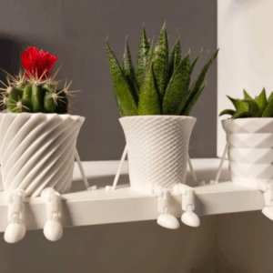 Vasos Criativos com Perninhas - Conjunto de 3 vasos