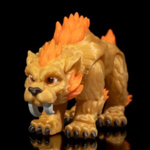 Tigre dientes de sable articulado