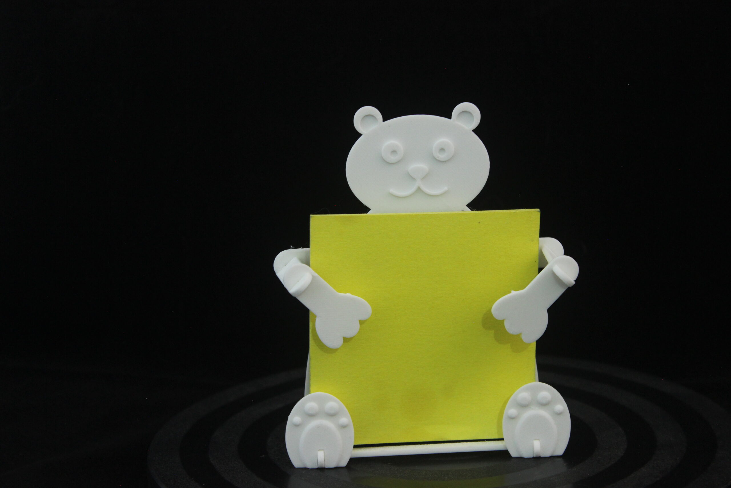 Oso portanotas - Tarjeta kit