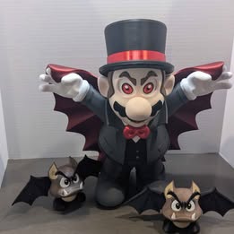 Dracula Mario – Spooky, Funny, and 3D Printed! $85