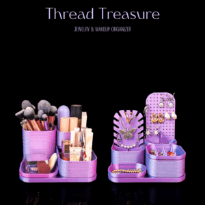 🧵 Thread Treasure – Jewelry & Makeup Organizer – Pretty Sorted Collection