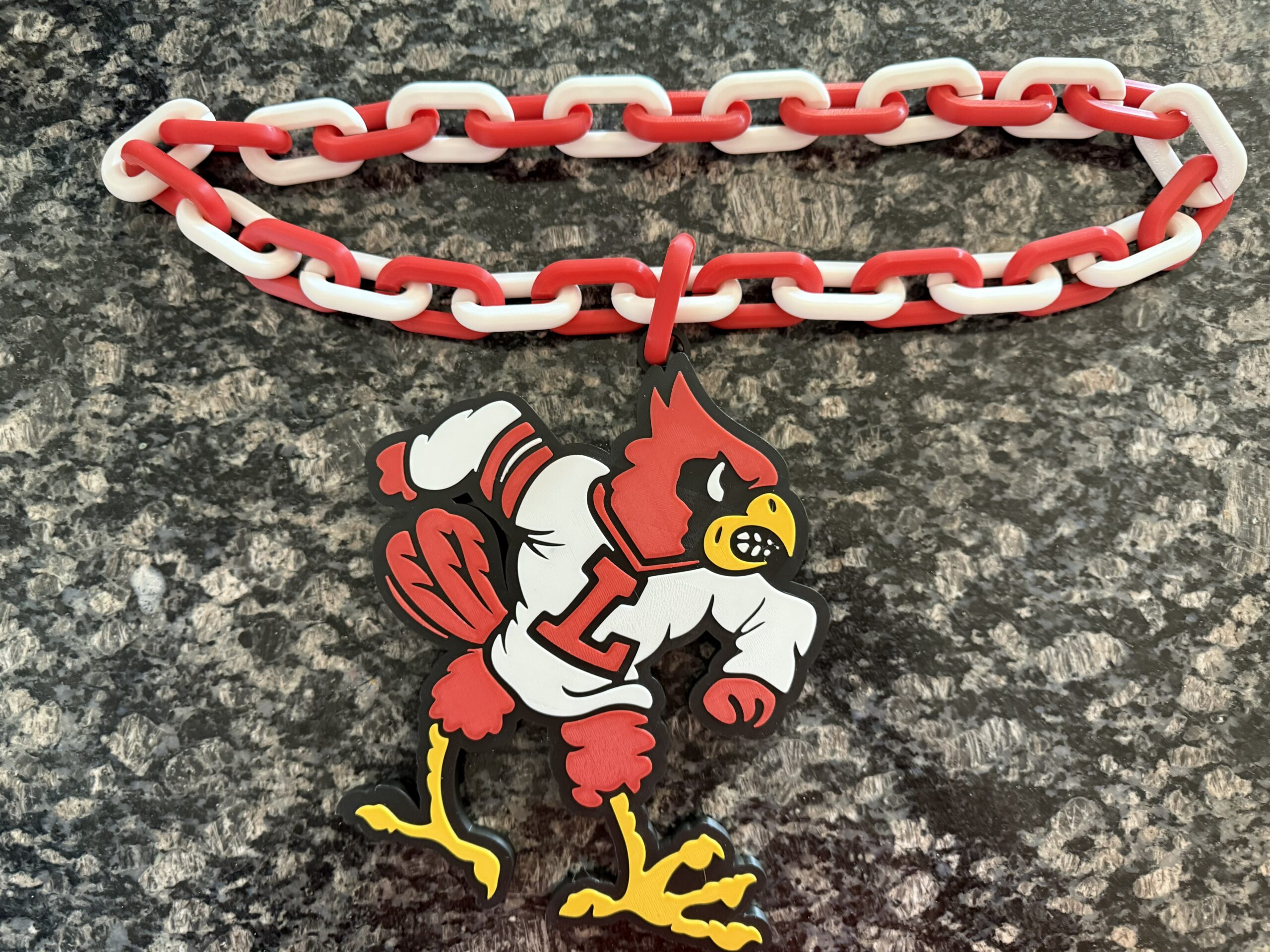 University of Louisville Oversized Hype Chain Charm and Necklace