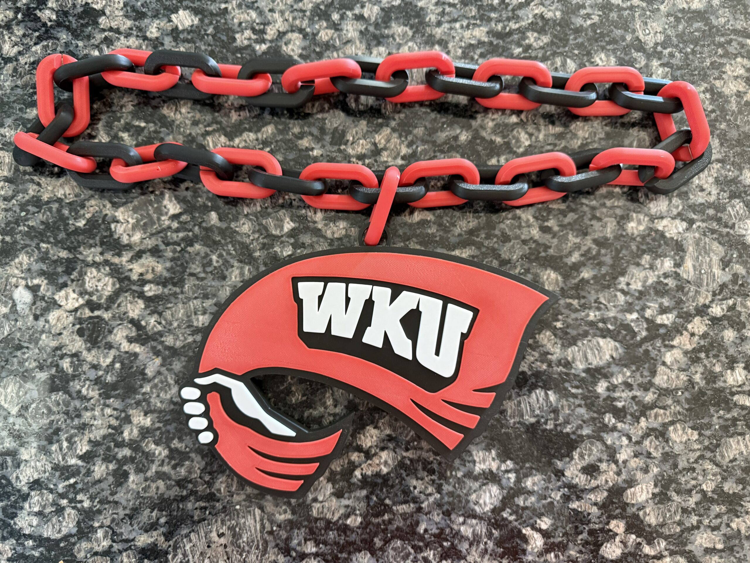Western Kentucky University Oversized Hype Chain Charm and Necklace