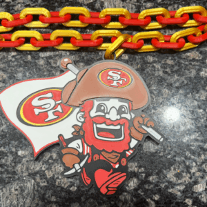 San Francisco 49ers Sourdough Sam Oversized Hype Chain Charm and Necklace