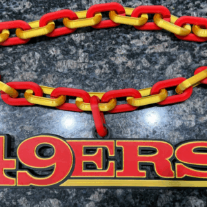 San Francisco 49ers Oversized Hype Chain Charm and Necklace