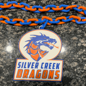 Silver Creek Dragons Oversized Hype Chain Charm and Necklace