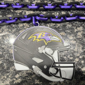 Baltimore Ravens Helmet Oversized Hype Chain Charm and Necklace