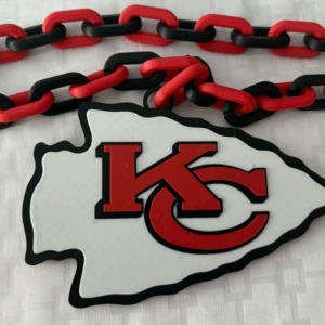 Kansas City Chiefs Oversized Hype Chain Charm and Necklace
