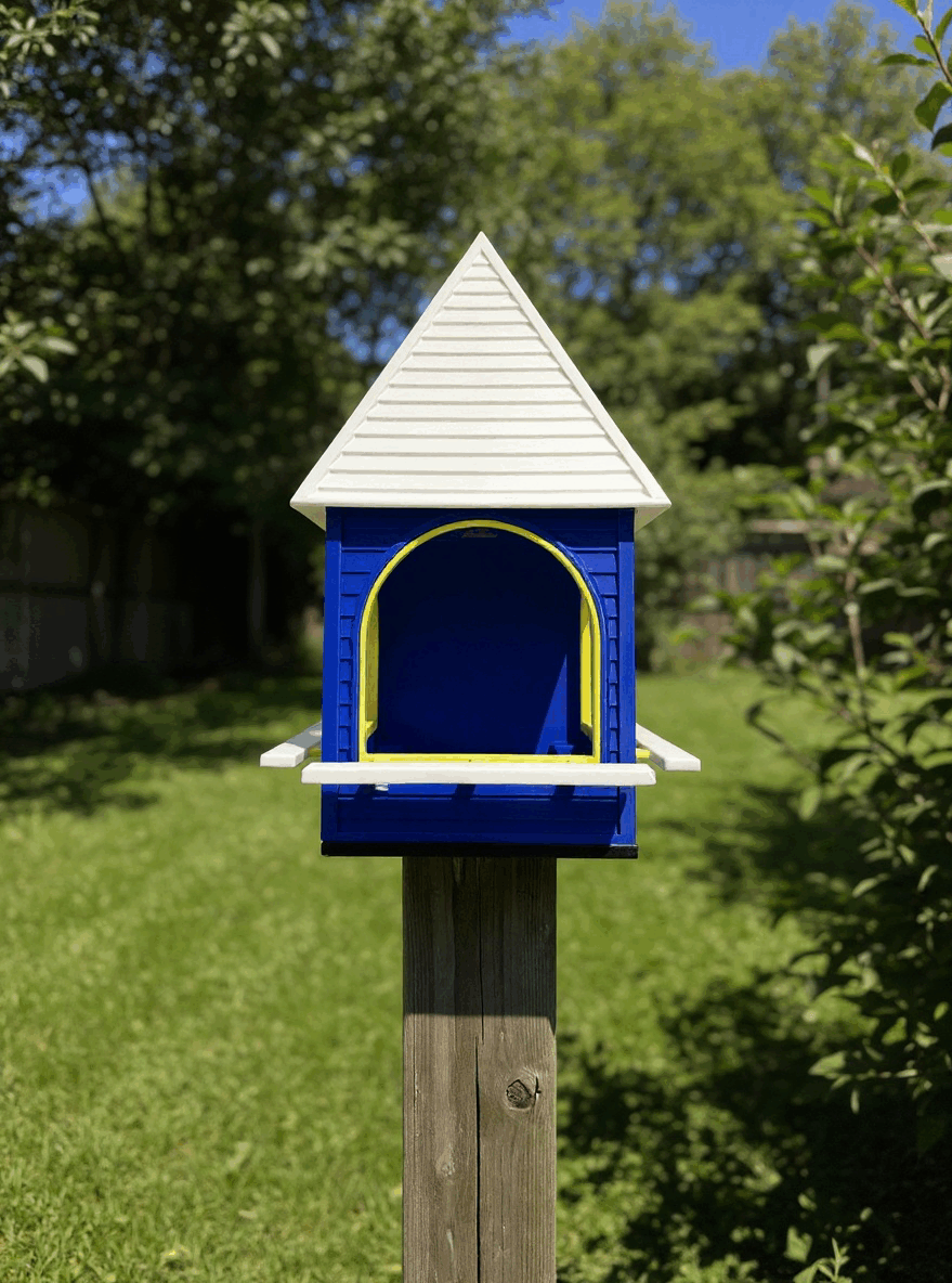 Comedouro e Abrigo para Pássaros