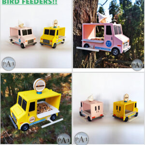 Ice Cream Truck Bird Feeder