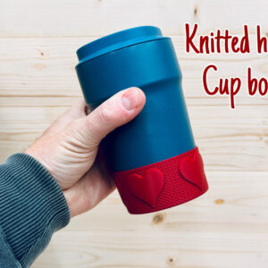 Knitted Heart Cup boot