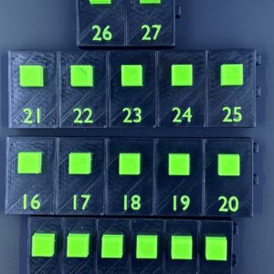 1/2 Metric Socket Organizer Set for Chrome